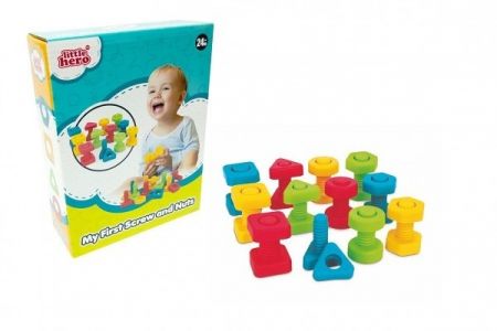 Šrouby a matice pro nejmenší 24ks plast