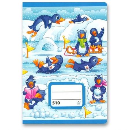 Sešit A5 bělený čistý 510