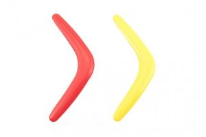Bumerang plast 28cm, 3 barvy