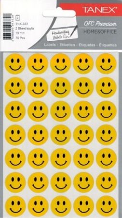 A samol.TNX-323 smajlík 19mm 70ks