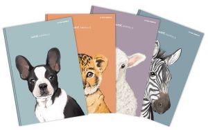 Záznamní kniha A6 96l 70g Animal čtv.