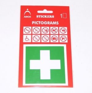 Informační cedulka lékárnička 8x8 plast