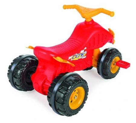 Čtyřkolka šlapací ATV červená