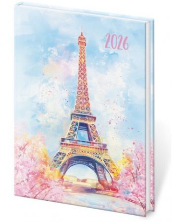 Diář týdenní kapesní A7 Vario Lyra - Paris 2026 / 10,5cm x 7,1cm / DV427-37-26