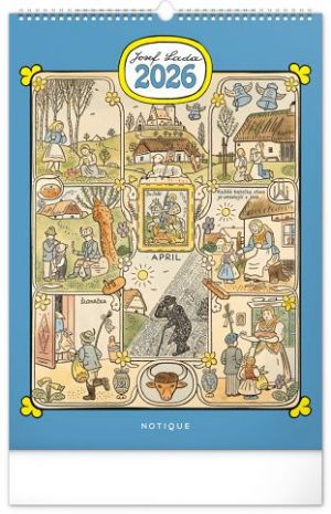 Kalendář nástěnný Josef Lada 2026, 33 x 46 cm / PGN-35203-L