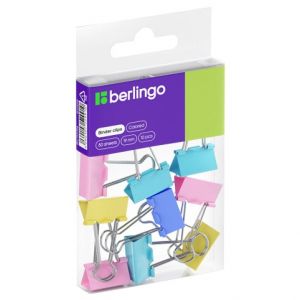 Kancelářské klipy 19 mm Berlingo - pastelový mix