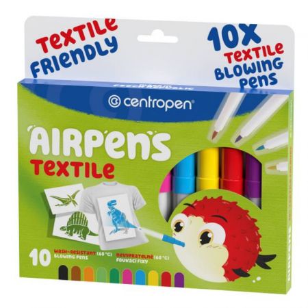 CENTROPEN Foukací fixy na textil 1539/10 ks