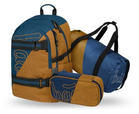 BAAGL SET 3 Skate Duo: batoh, penál, sportovní taška GRS