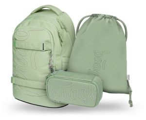 BAAGL SET 3 Skate Max Mentol: batoh, penál, sáček GRS