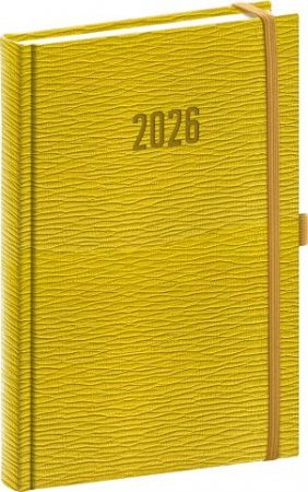 Diář denní Rivoli 2026, žlutozelený, 15 x 21 cm / PGD-DA5RI-6007