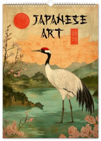 Kalendář nástěnný Vintage plakáty – japonské umění 2026, 33 x 46 cm / PGN-35186