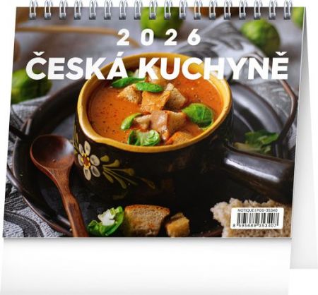 Kalendář stolní Česká kuchyně 2026, 16,5 x 13 cm / PGS-35340