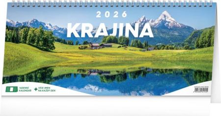 Kalendář stolní Krajina 2026 – 14denní, 33 x 14,5 cm / PGS-35703