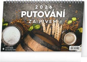 Kalendář stolní Putování za pivem 2026, 23,1 x 14,5 cm / PGS-35714