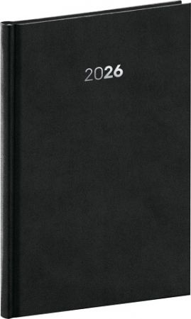Diář týdenní Balakon 2026, černý, 15 x 21 cm / PGD-TA5BA-6120