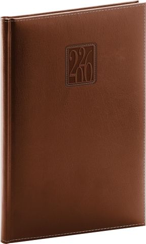 Diář týdenní Panama 2026, hnědý, 15 x 21 cm / PGD-TA5PA-6387