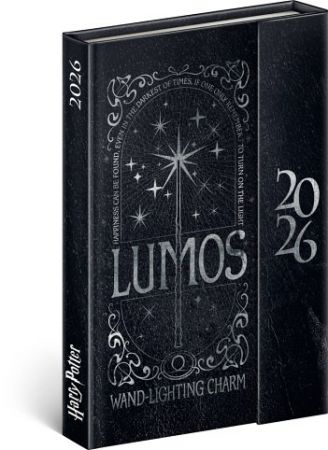 Diář týdenní magnetický Harry Potter – Lumos 2026, 11 x 16 cm / PGD-35571-V