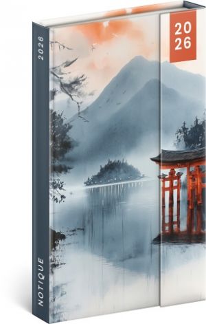Diář týdenní magnetický Japonsko 2026, 13 x 21 cm / PGD-35539-V