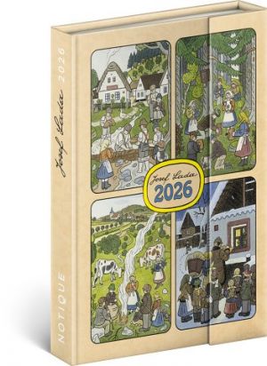 Diář týdenní magnetický Josef Lada 2026, 11 x 16 cm / PGD-35570-V