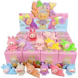 Labubu Figurka Lazy Yoga – plyšové figurky (Blind Box)<br />