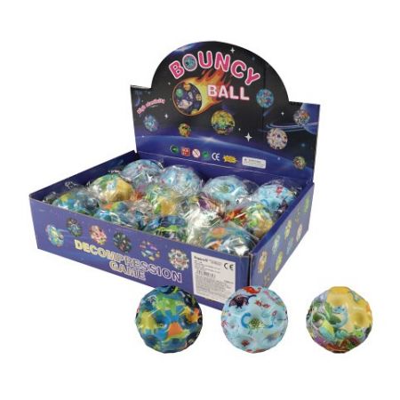 Míček skákací dino mix 7 cm