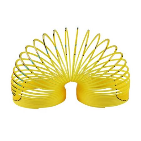 Magická pružina/spirála žlutá se smajlíkem