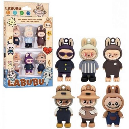 Labubu – Sada figurek 6 ks v dárkovém balení