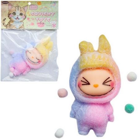 Labubu Squishy – mačkací antistresová hračka