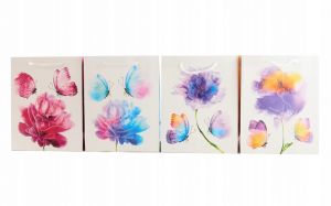 Dárková taška M 18x23x8cm -Akvarelový květ