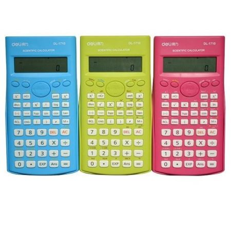 Kalkulačka vědecká Deli, mix barev 1710 A
