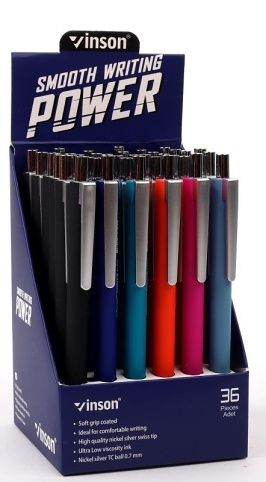 Kuličková tužka Vinson Power trojhranná N70 Oil gel