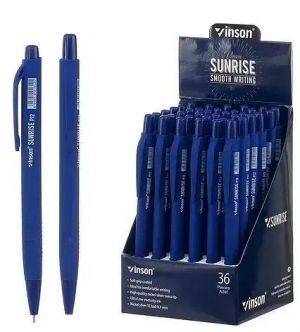 Kuličková tužka Vinson Sunrinse trohranný úchop Blue P12 Oil gel