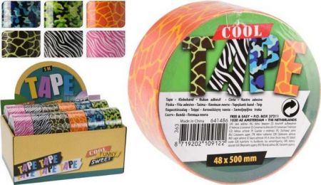 Lepící páska s barevným potiskem 48x500mm