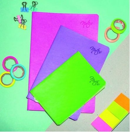 Bezdatumový diář Flexy A6 (103x147 mm), ohybatelný, 8 barev, linky