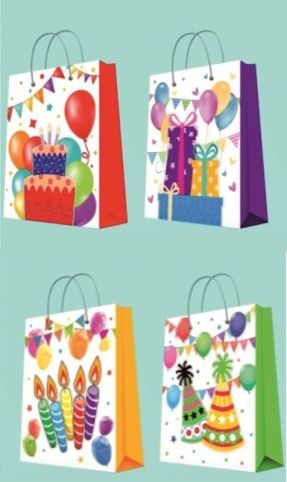 Dárková taška dětská Party M 26x32x10cm