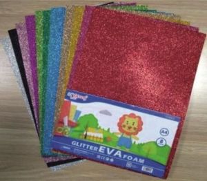 Dekorační pěna MIX GLITTER A4/10ks samolepící