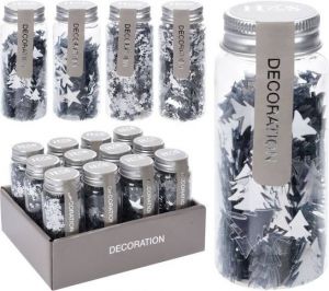 Konfety 40g stříbrné 40g mix 4 designy