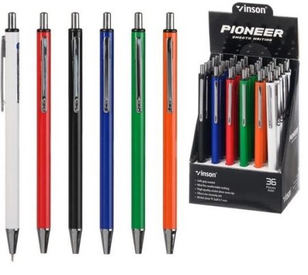 Kuličková tužka Vinson 1902 Pioneer kovová oil gel