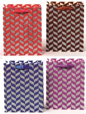 Taška dárková 473721 M 320x260x120mm 737 Gliter