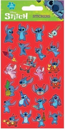 Lilo a Stitch samolepky červené