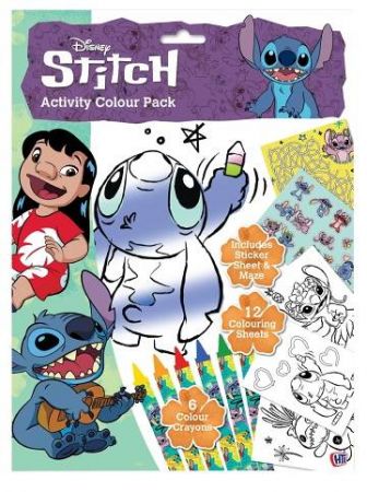 Lilo a Stitch pracovní listy s barvami