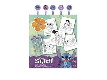 Lilo a Stitch omalovánky s pastelkami