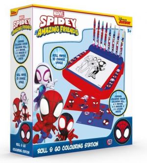 Spidey stojan s omalovánkami a barvami