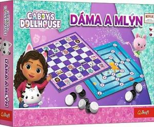 Společenská hra Dáma & Mlýn Gábinčin kouzelný domeček