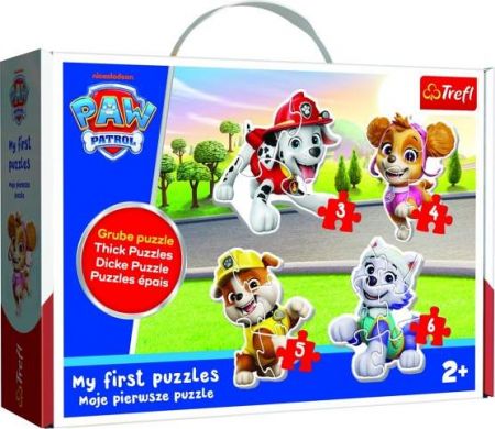 Puzzle Baby Classic Milovaní psi Tlapková patrola 3,4,5,6 dílků