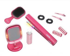 Vlasové studio vlasová žehlička + zrcadlo