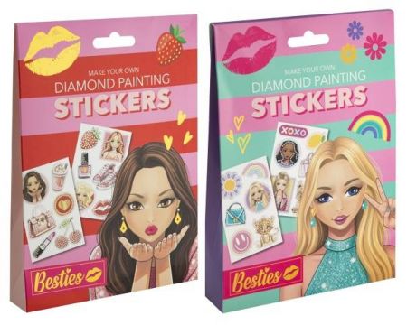 Diamantové malování Besties - samolepky 2 druhy