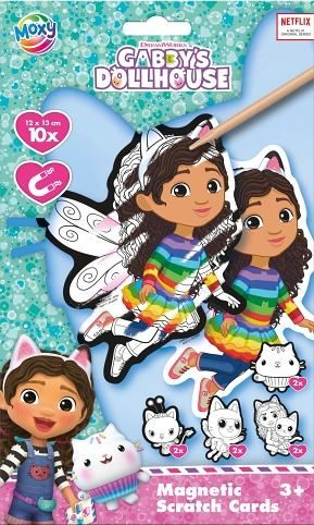 Magnetické vyškrabávací obrázky Gábinčin kouzelný domeček 10 ks