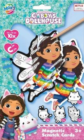 Magnetické vyškrabávací obrázky Gábinčin kouzelný domeček 10 ks