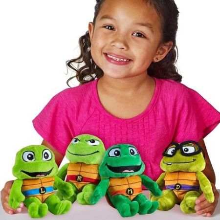 Plyšová figurka Želvy Ninja Michelangelo 15 cm